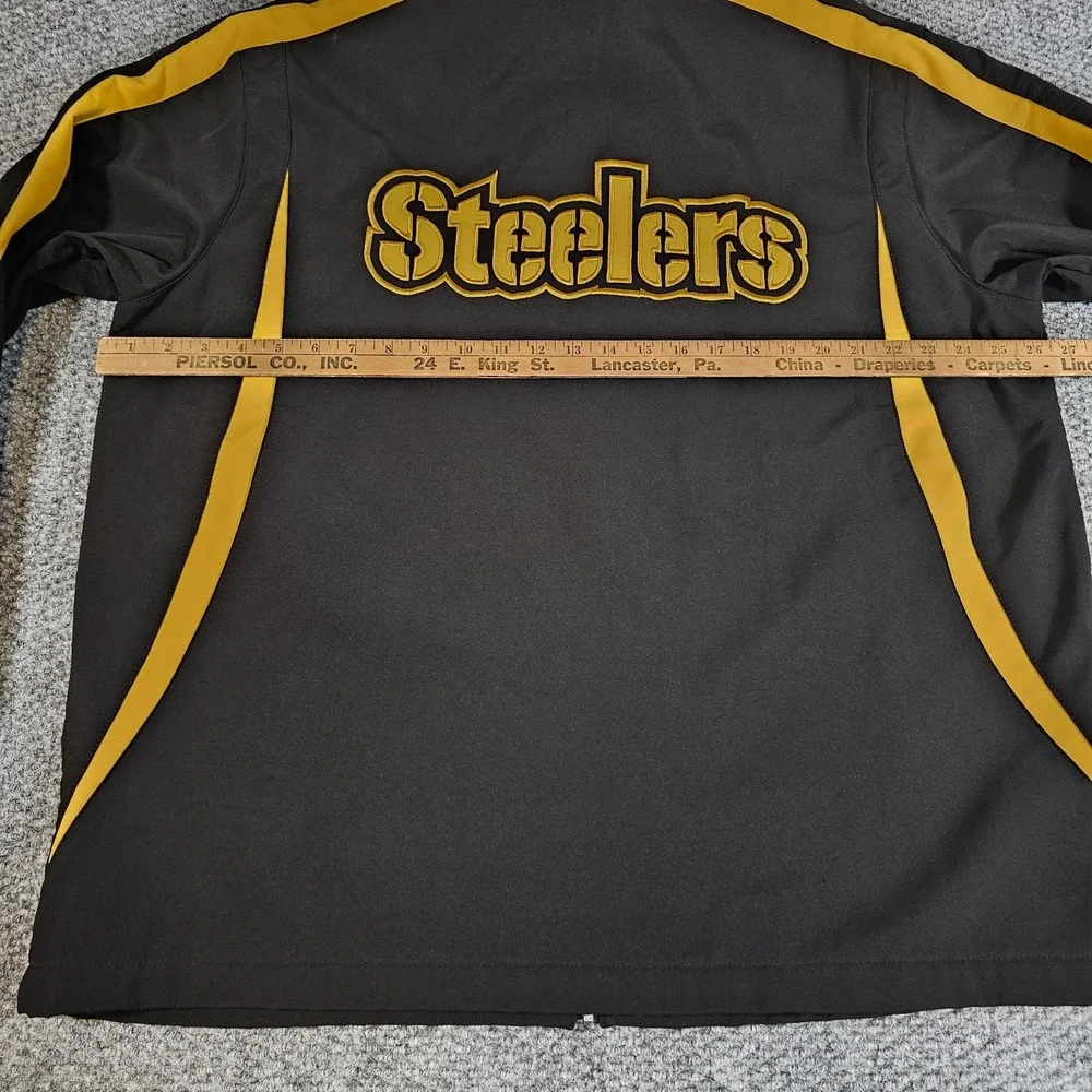 Pittsburgh Steelers NFL Mens 3 Layer Soft Shell Bonded Jacket with Fleece Lining